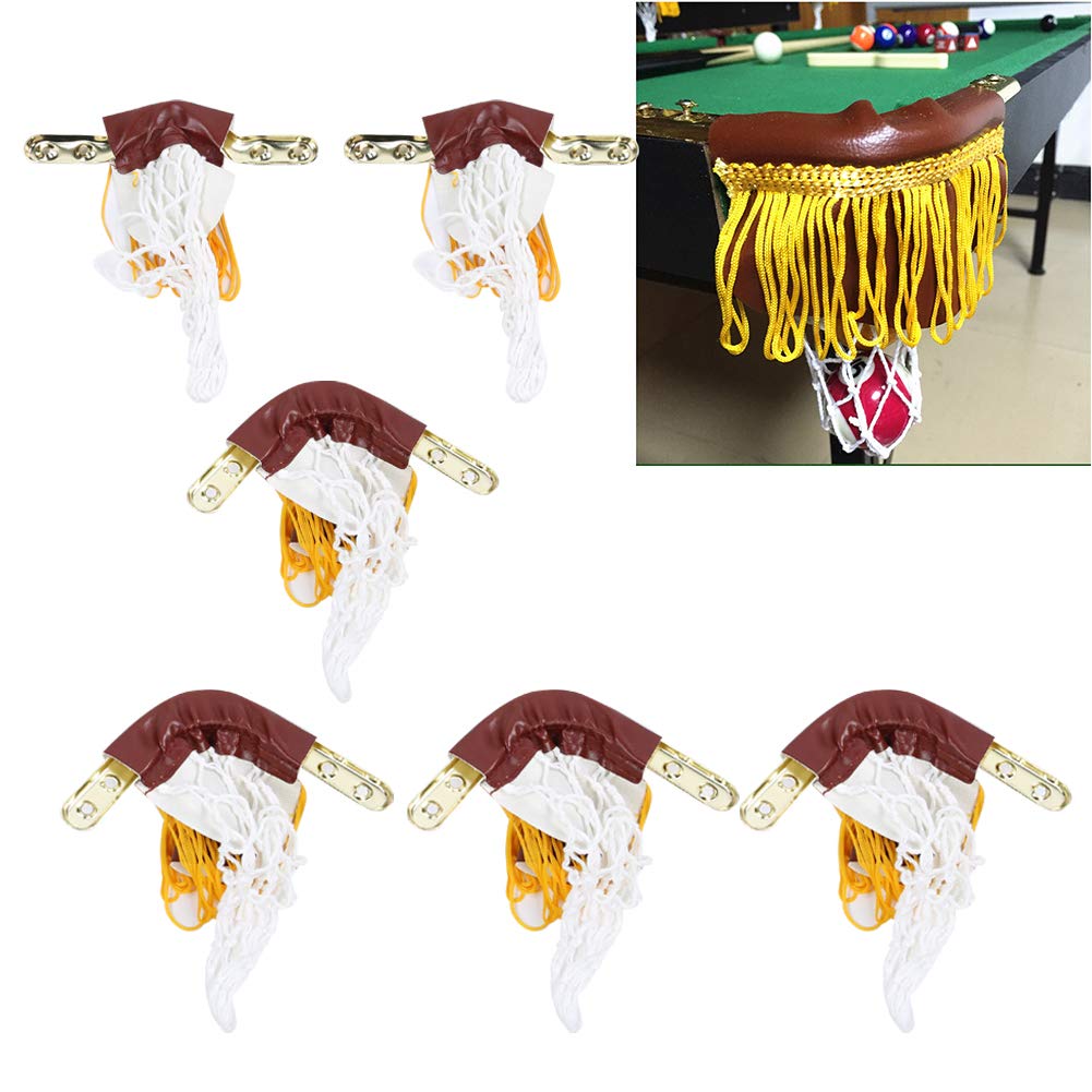 Borsa da Biliardo per Rete da Biliardo per Bambini Accessorio in Pelle Artificiale per Tasca da Biliardo Rete da Biliardo di Ricambio