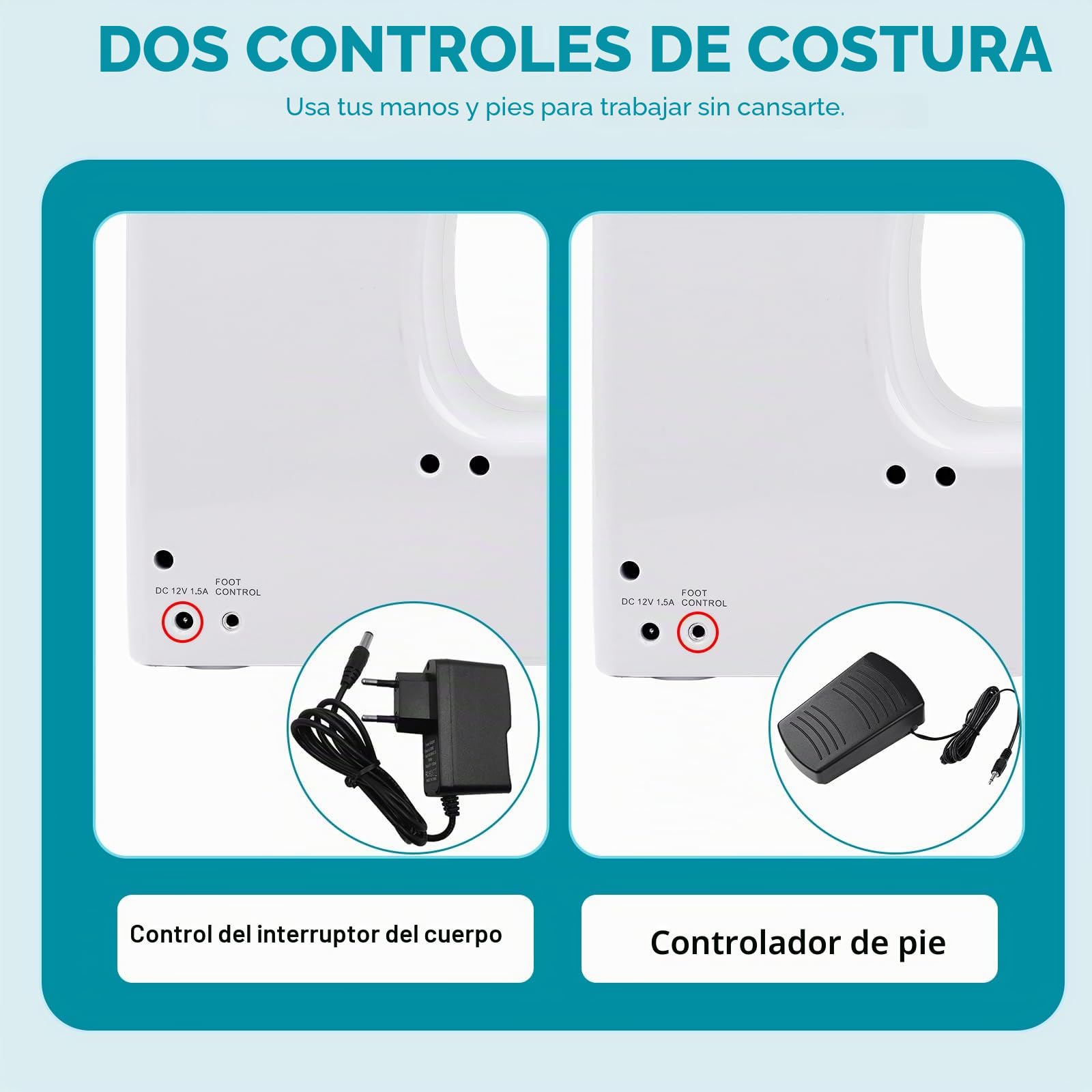 818 MáQuina De Coser, 45 Puntadas De Costura, EléCtrica, PortáTil, con Kit De Costura, Profesional MáQuina De Coser para Principiantes Y Adulto FáCil Uso con Luz Led