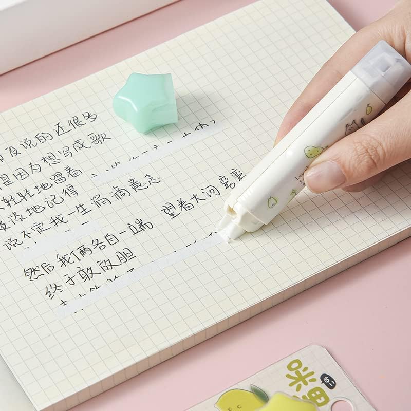 Miniatura 4 de 3 bolígrafos de cinta correctiva de pata de gato, doble punta en forma de pata de gato kawaii, cinta correccional blanca para estudiantes,