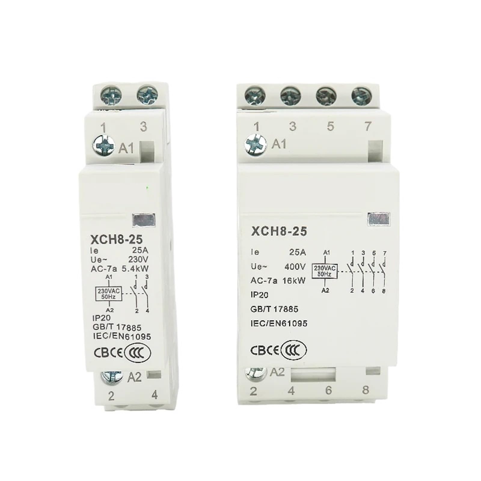 Contacteur modulaire 220V idéal pour sécuriser vos circuits électriques 20A - 7