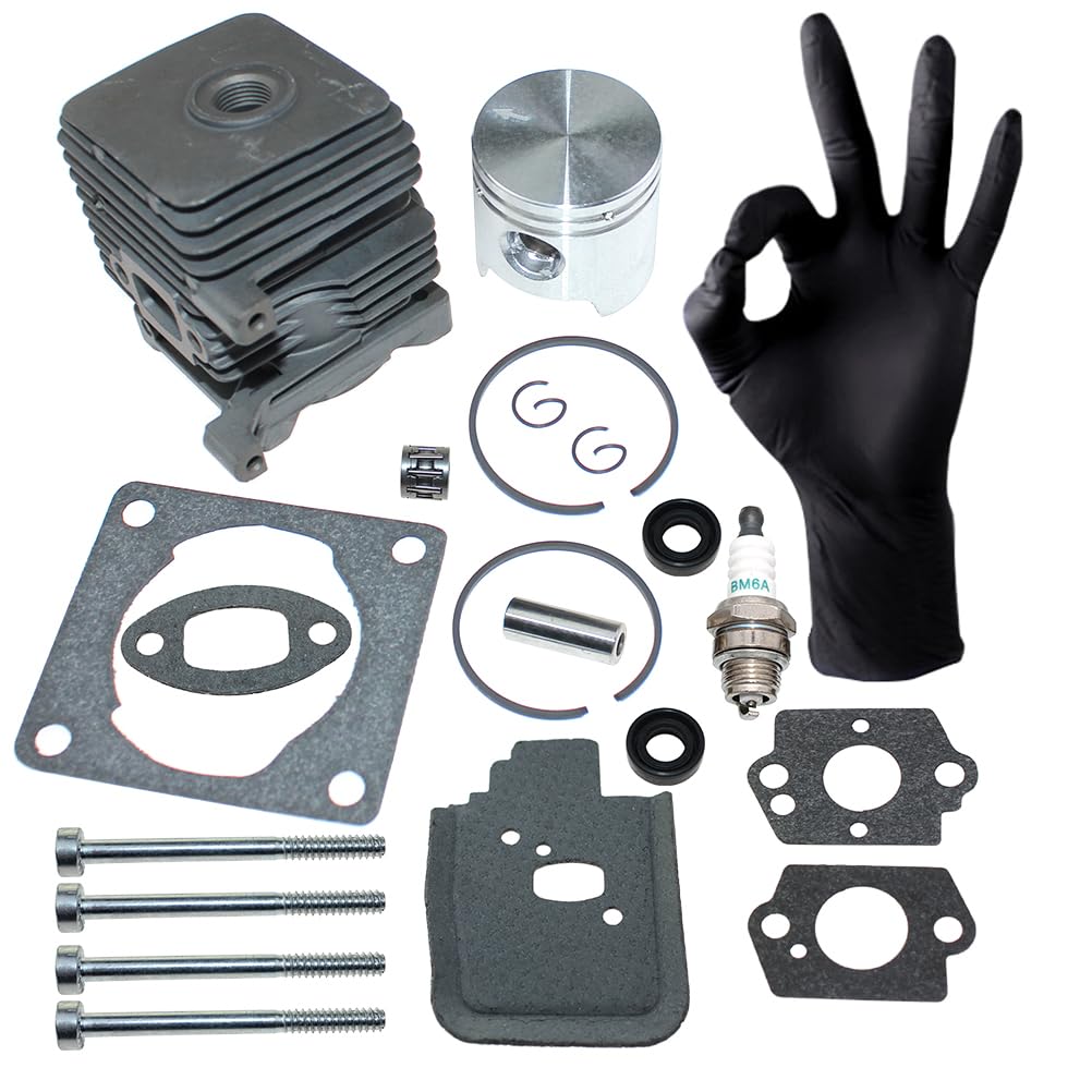 ICOOYO Cylinder Piston Kit for Stihl FC55 FC55DZ FC55Z FS38 FS45 FS55 FS HL45 HS45 KM55 MM55 SH55 SH85,4144 020 1200 - Image 2
