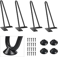 Vista 18 de SMARTSTANDARD Patas de muebles de horquilla de alta resistencia de 16 pulgadas, proyectos de bricolaje para el hogar de metal para mesitas de noche