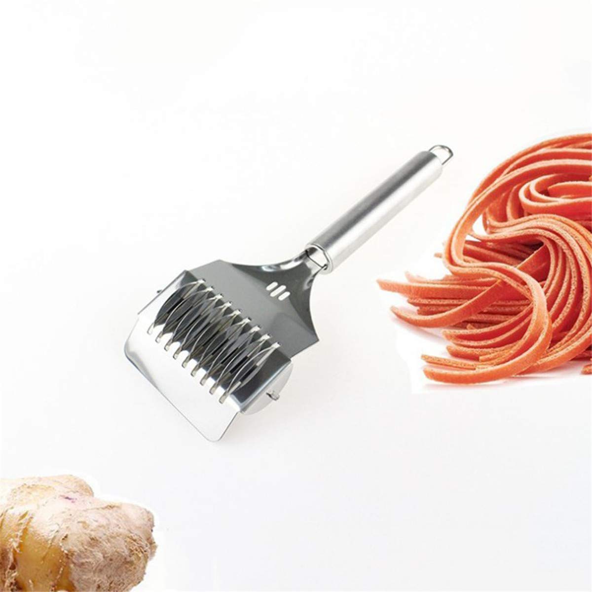 Manual Noodle & Pastry Lattice Cutter – Plastic Dough Wheel Tool For Pie Crusts & Pasta