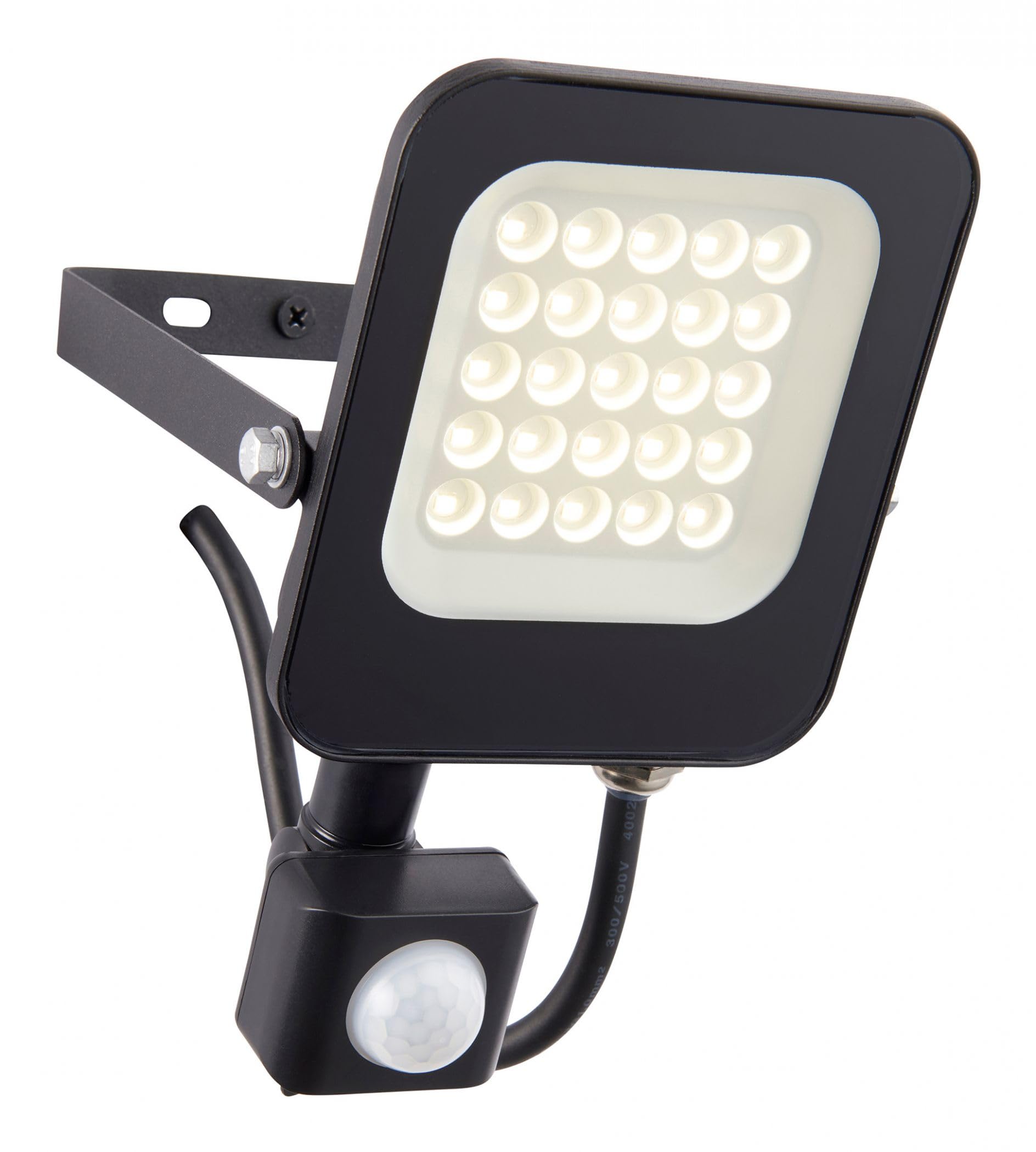 Saxby Guard PIR Override 20W IP65 20W Outdoor Flood Light Matt Black Paint
