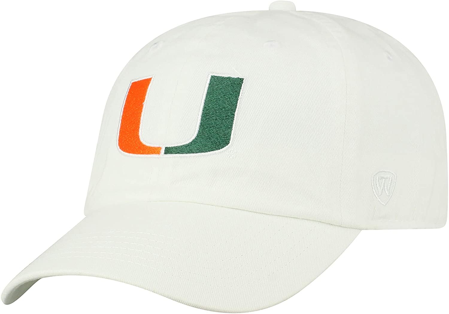 Collegiate Hats - Fitted Caps Adjustable Hats and Snapbacks Available, Miami White, One size — image 1