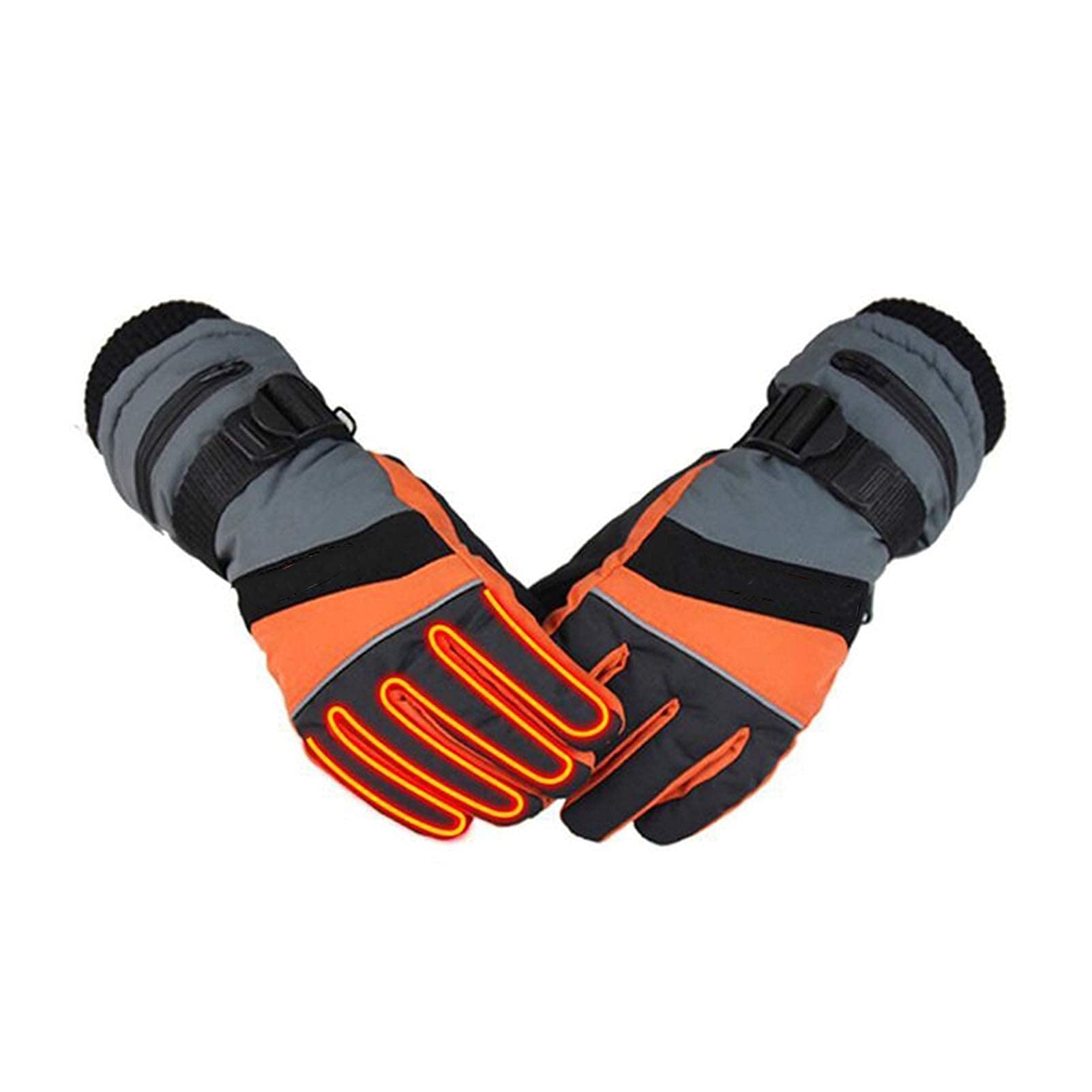 Gants chauffants de vélo de montagne étanches pour le cyclisme hivernal