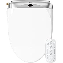 LEIVI Electric Bidet Toilet Seat with Wireless Remote and Side Panel, Multiple Spray Modes, Adjustable Heated Seat, Warm Water and Air Dryer, Auto LED Nightlight, Elongated