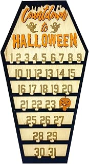 Halloween Advent Countdown Calendar Coffin Calendar DIY Moving Block Calendar Advent Calendar Halloween Decor DIY Moving Block Calendar Countdown Halloween Calendar 2023 Block