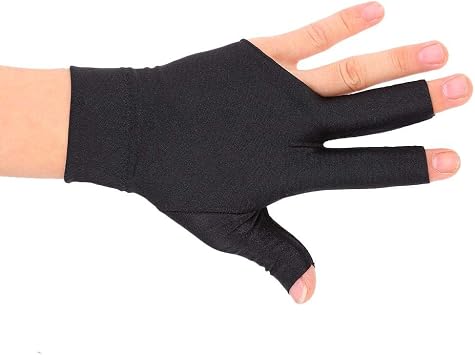 Snooker Glove Left Hand,Snooker Billiard Pool Gloves Left Hand 3 Fingers Billiard Glove Snooker Cue Gloves Spandex Glove Pool Gloves Left Hand Billiard Gloves Pool Glove Left Hand