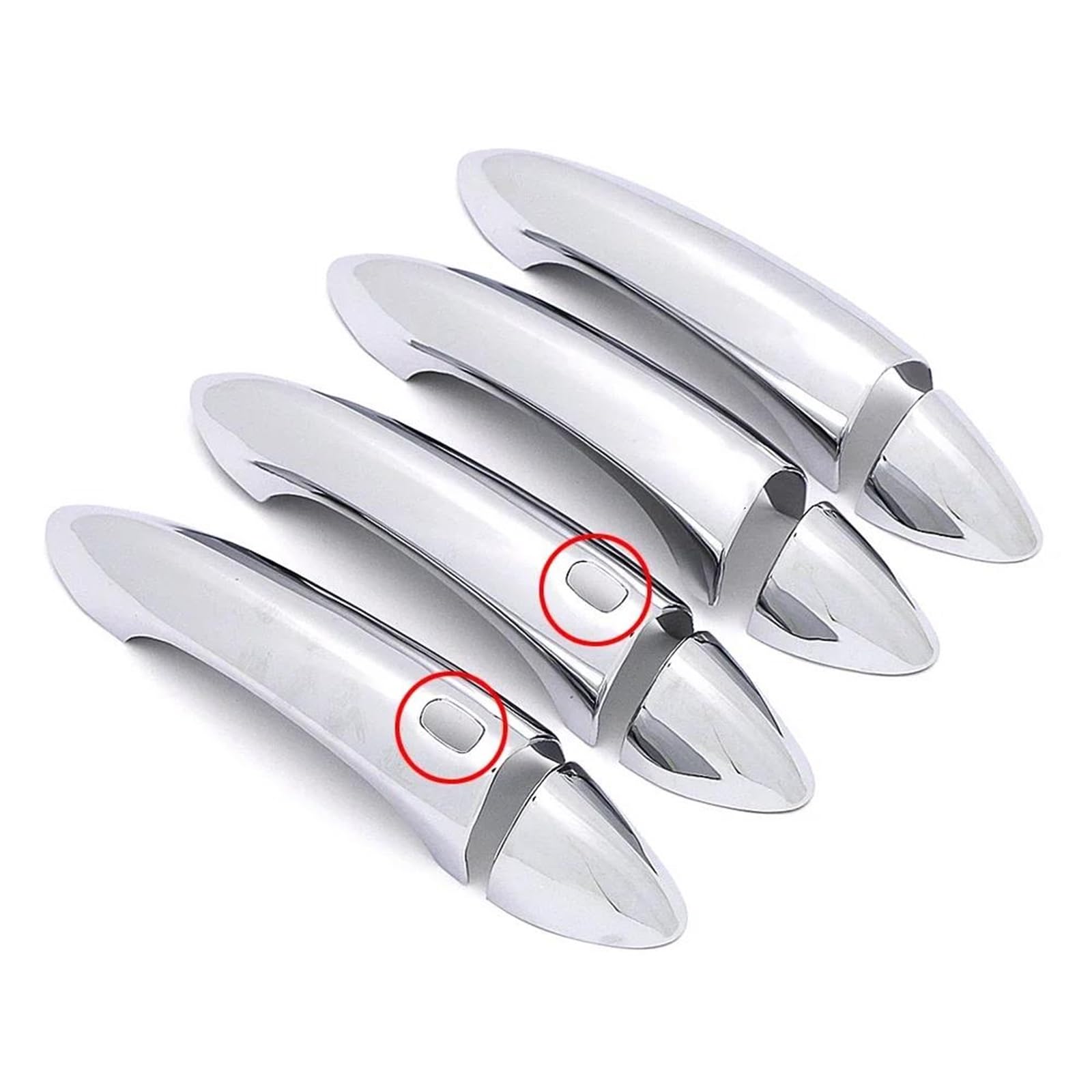 ZAPORA for Opel for Insignia B for Astra K for Ampera-e Car Exterior Side Door Handle Cover Decoration Trim Sticker(Style B)