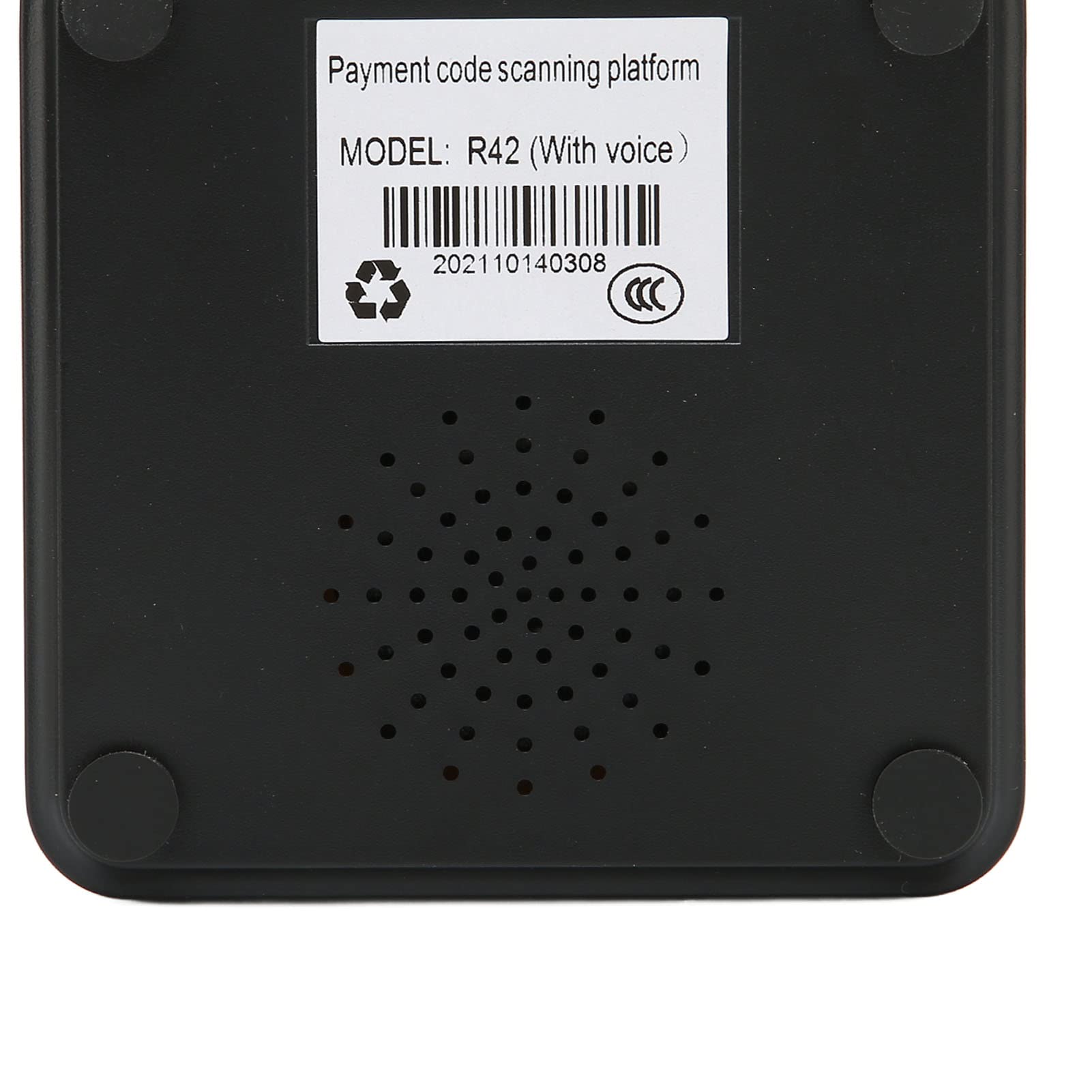 Goshyda Escáner de Código de Barras 2D 1D QR, Escáner de Lector de Código de Barras Automático de Escritorio con Cable USB, Escáner de Código de Barras de Pago Móvil de Escritorio Manos