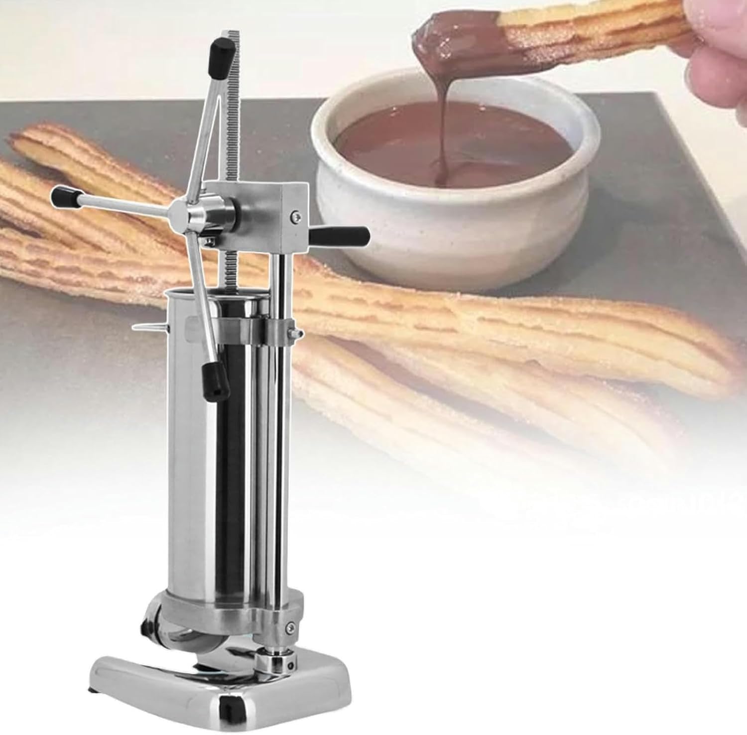 Vertical Machine to Make Spanish Donuts, Filled with Stainless Steel Dessert Donuts, with 5 -Piece Nozzles, for Restaurant, Cafeteria, Wine Bar, Store ~/