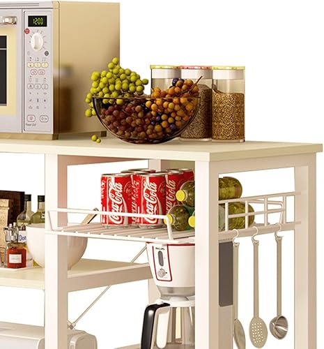 Miniatura 35 de SogesHome Estante de 4 niveles para microondas, estante organizador de almacenamiento de cocina, aperitivo de café para el hogar, cocina, sala de