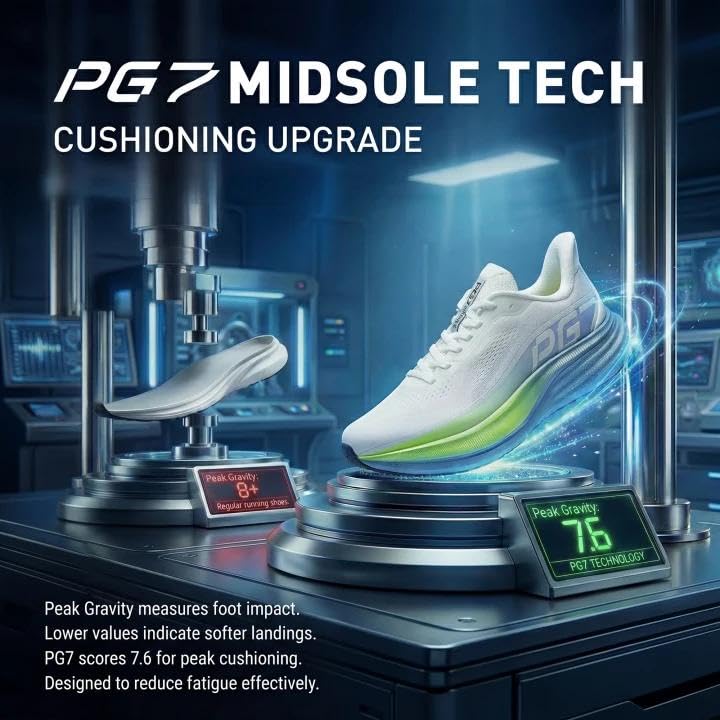 Image of ANTA Men's PG7 3.0 Cushioning Running Shoes Enhanced Lateral Support Athletic Sneakers Lightweight and Breathable Shoes for Gym Walking and Standing