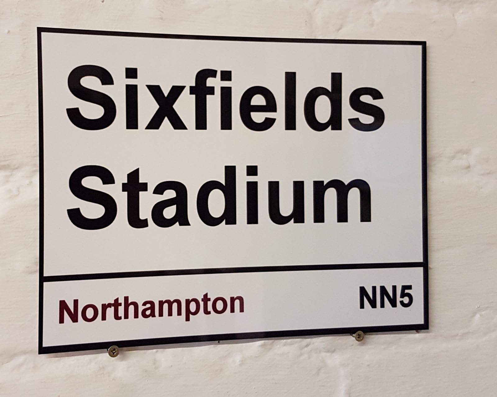 New Metal Street Sign Northampton Town Fc Sixfields Stadium Street Sign 8X12 Inches