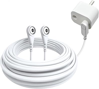 Grounding Cord with Grounding Adapter, 15ft Universal Grounding Cord with Dual Plugs, for Grounding Products,Replacement Grounding Cable Accessories for Grounding Sheet,Mat,Blanket