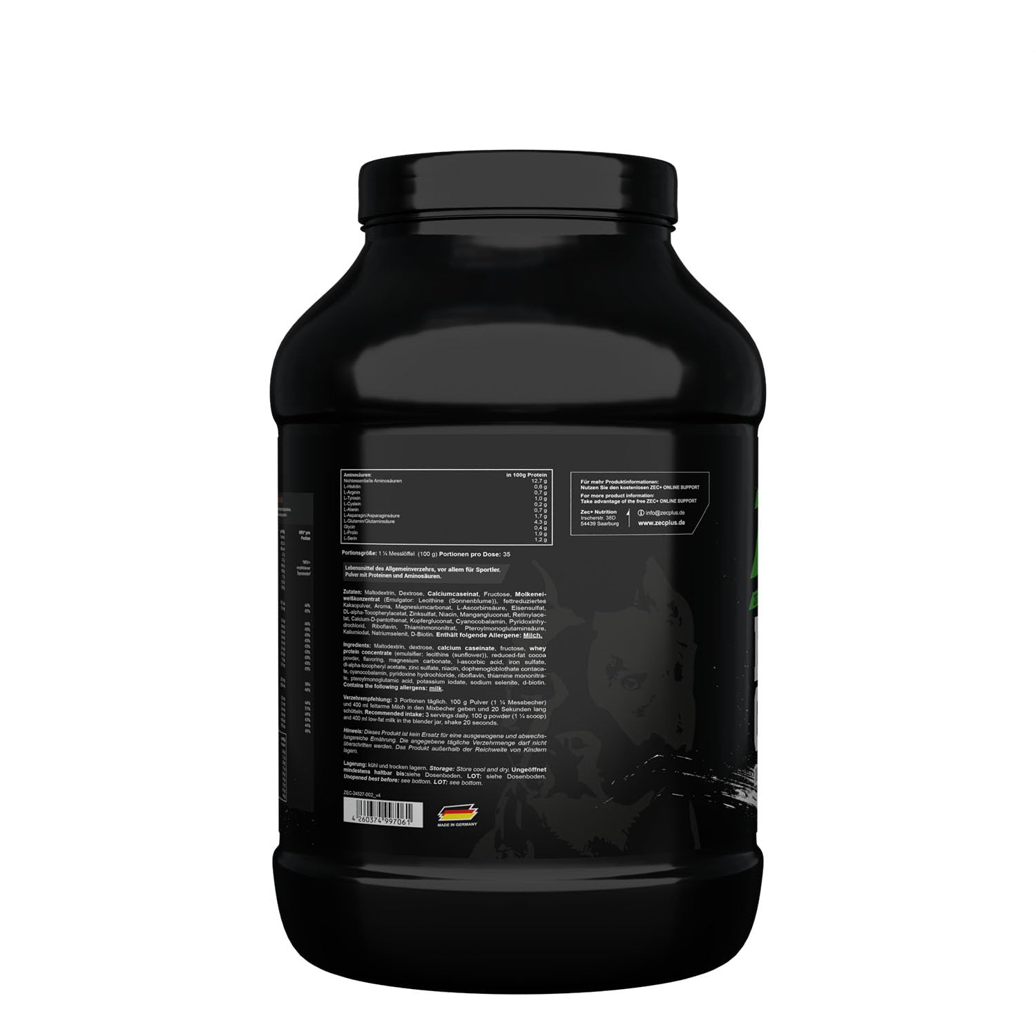 ZEC+ Bullgainer – 3500 g Protein-Pulver und Kohlenhydrathe, Schoko