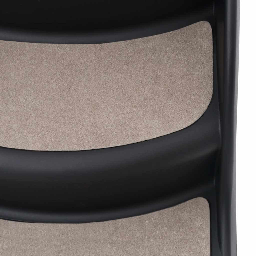 Hundetreppe 3 Stufen klappbar, Haustiertreppe für kleine und große Hunde & Katzen, rutschfeste Einstiegshilfe für Sofa & Auto, belastbar bis 20 kg, Schwarz