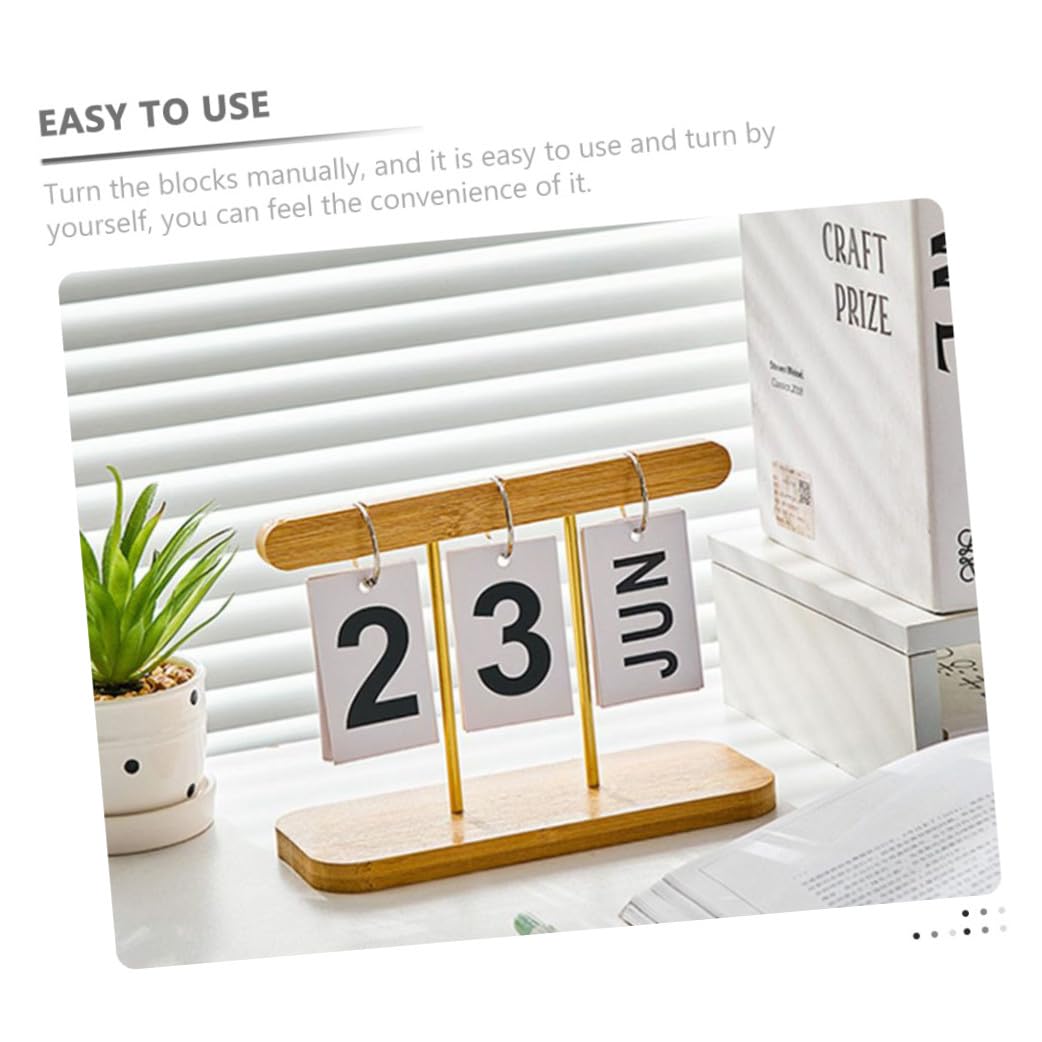 SEWACC 4stücke Stehender Kalender Minimalistisches Design Dekorativer Tischkalender Für Büro Und Zuhause Einfach Verstellbar Für Lehrer Und Schreibtisch-dekoration