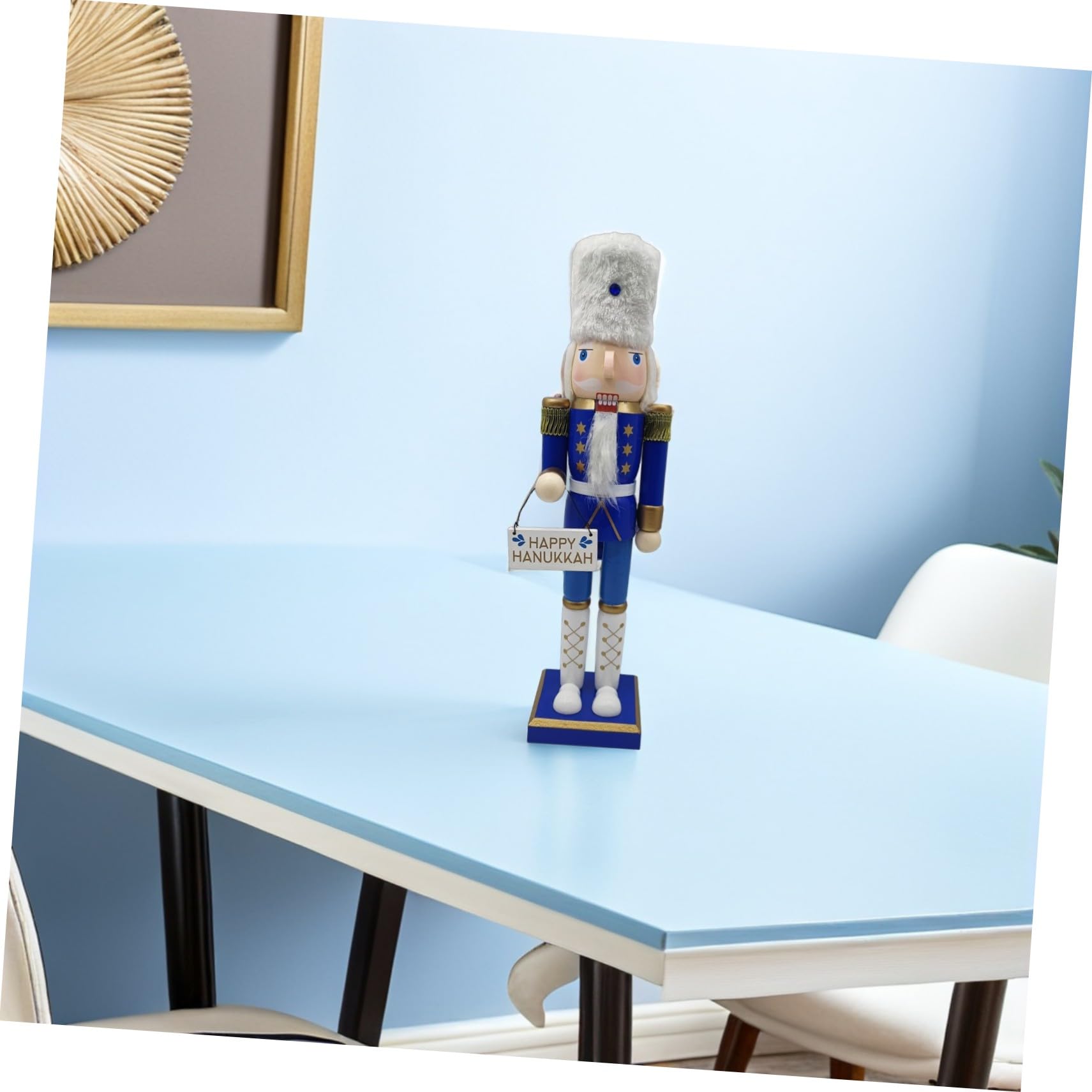 GLEAVI Cascanueces de Hanukkah Madera Figura de Soldado Decoración Mesa Fiesta Hogar Judío