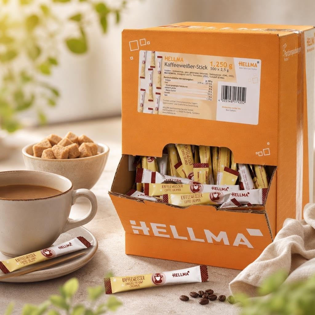 HELLMA Kaffeeweisser-Sticks, Inhalt: 500 Stück à 2,5 g