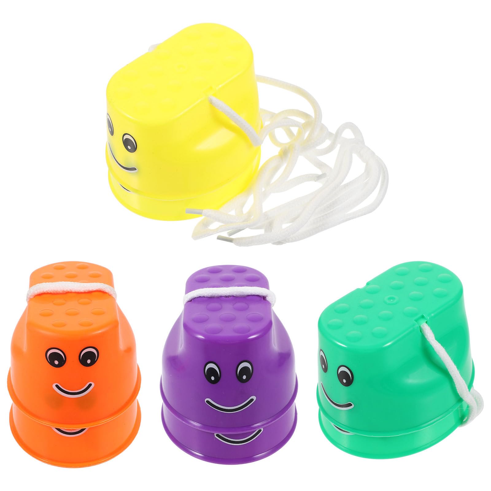 Plastic Stilts for Kids 4 works Bucket Stilts Walking Cups Balance Training Children Outdoor Indoor Play Toy for Coordination