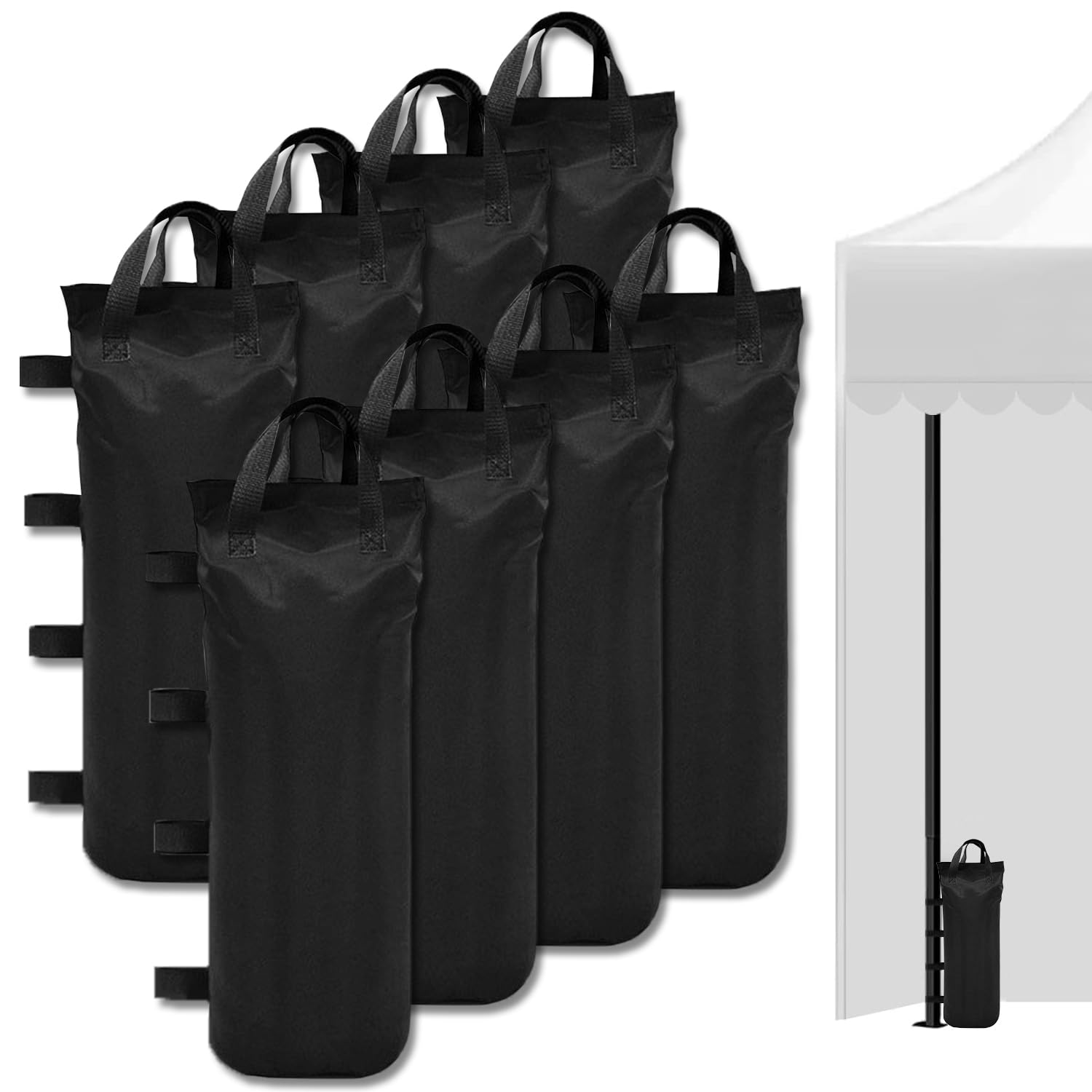 YSOOUA Gewichte für Pavillon - 8 Stück Sandsäcke 51x21cm Mit Fixierter Nagel - 600D Oxford Stoff Beschwerung für Pavillon, Garten, Strand, Zelt