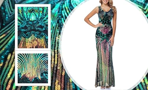 Miniatura 4 de Vestidos de noche para mujer, vestido de fiesta elegante con lentejuelas de sirena