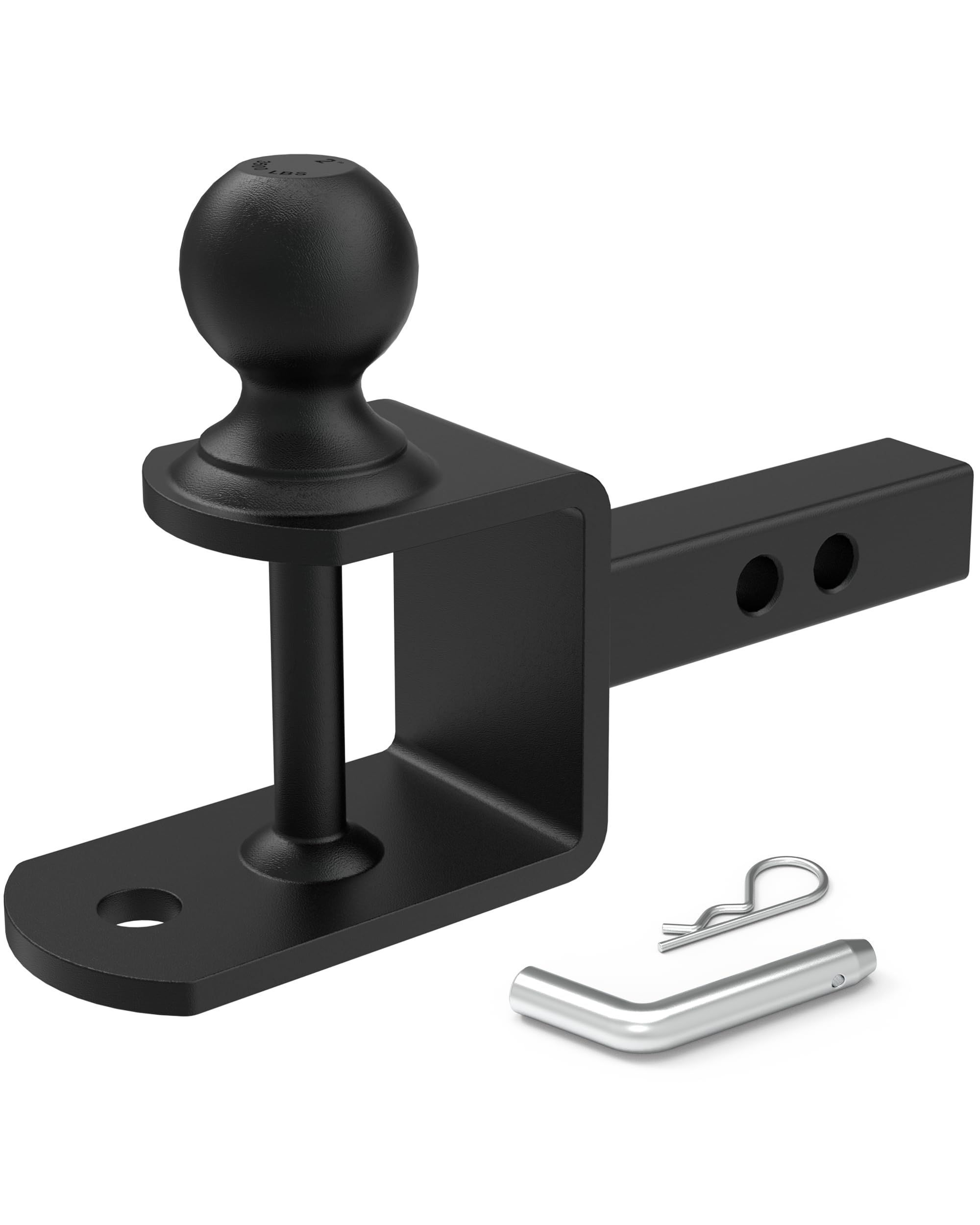 RETRUE ATV UTV Trailer Hitch for 1-1/4 inch Receiver, 3-in-1 Ball Mounts