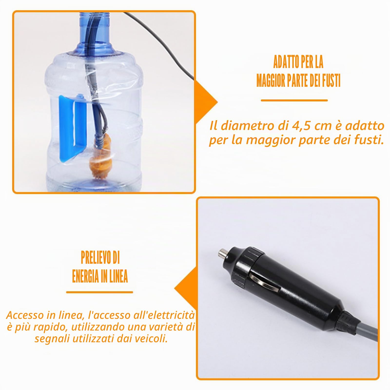PORFOYO Doccia da campeggio 12 V, portatile da campeggio con pompa, set doccia mobile con soffione doccia e tubo, doccia portatile da giardino, per escursioni, campeggio, viaggi, spiaggia, animali