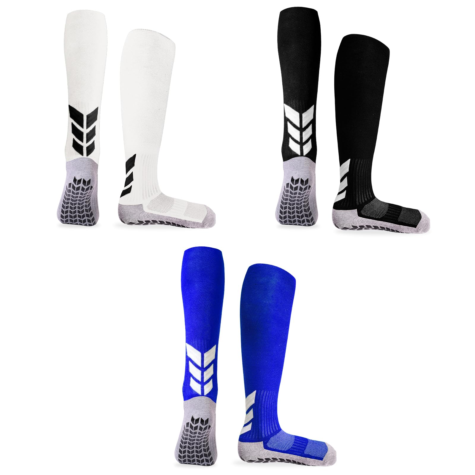 mendeng Knee High Non-Slip Soccer Socks for Men & Women - Football, Basketball, Hockey Sports Grip Socks-picture-26
