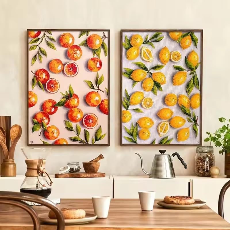 Peinture sur toile fruits de qualité supérieure montée sur châssis
