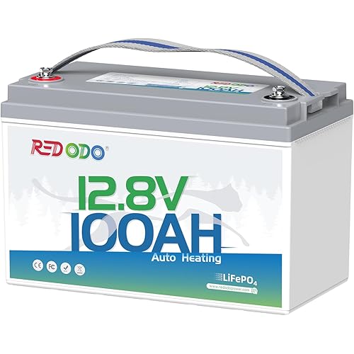 Redodo 12V 100Ah Self-Heating Lithium Battery for RV, Boats, and Solar Home Systems
