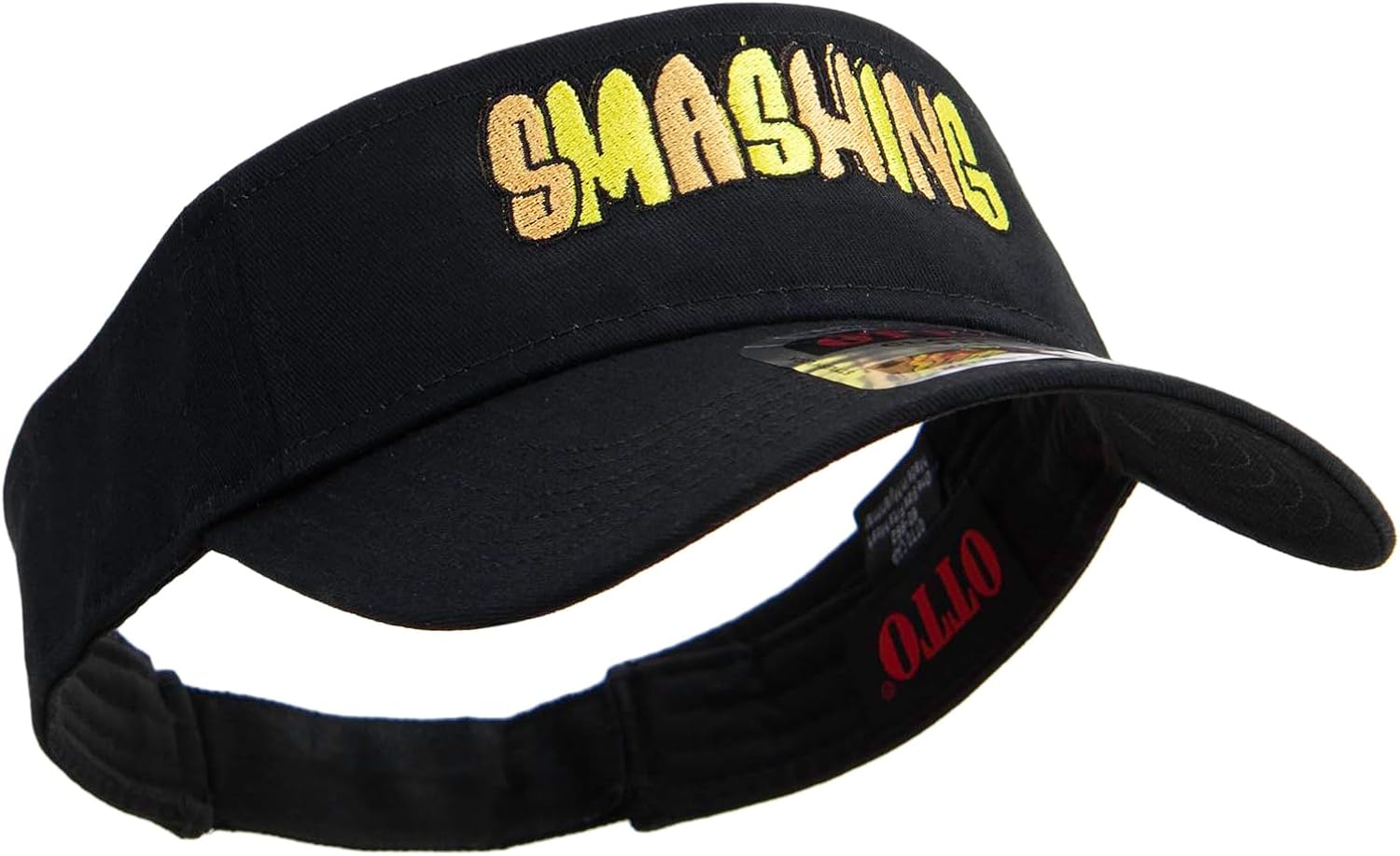 Hand Drawn Smashing Embroidered Cotton Twill Sun Visor