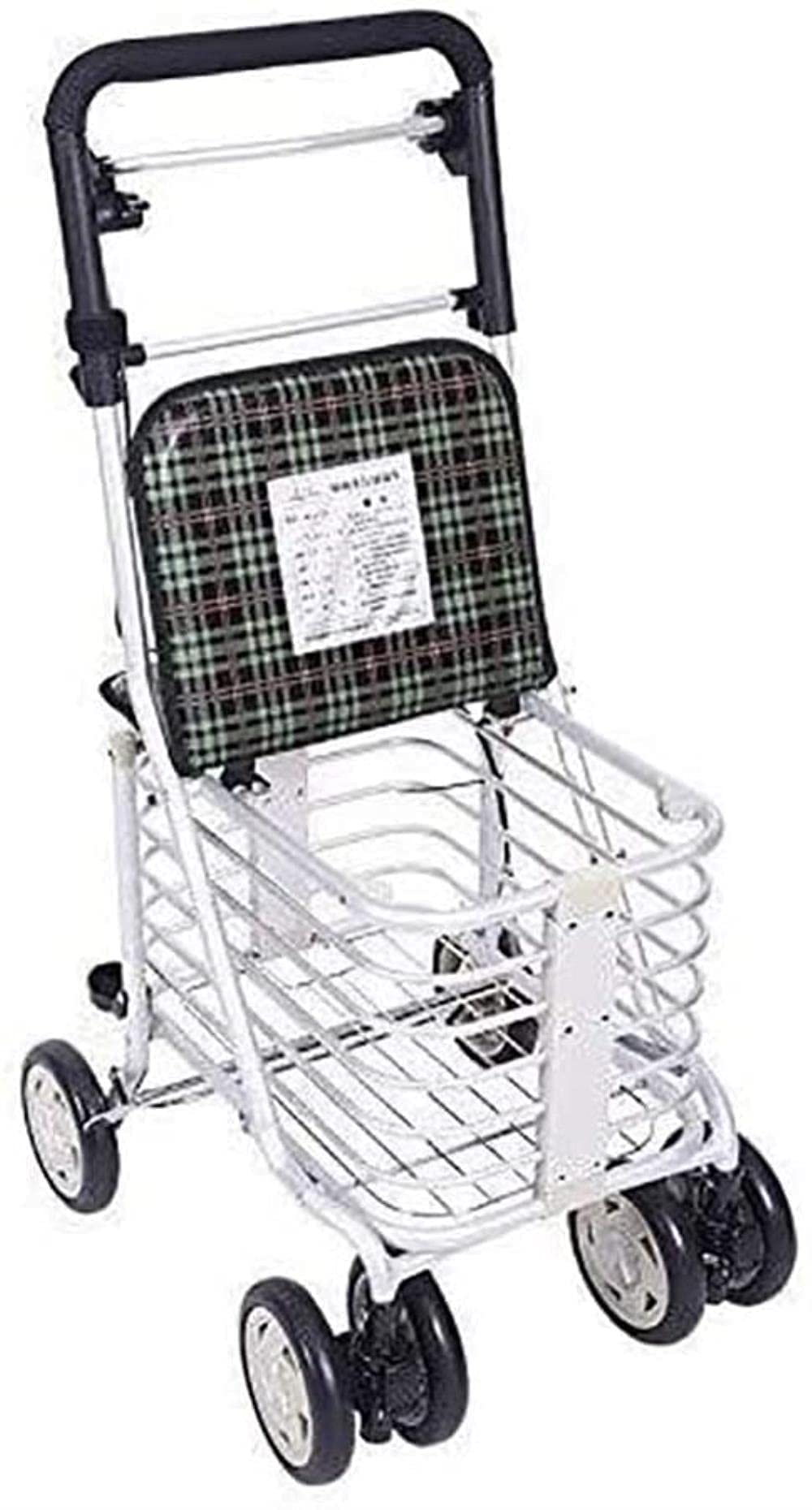Rollator Walker Rama do chodzenia Standardowy chodzik Rollator Składany Mobilność Pomoc w chodzeniu, 4 koła do chodzenia, siedzisko z regulacją wysokości Chodzik dla osób starszych Tęsknota za