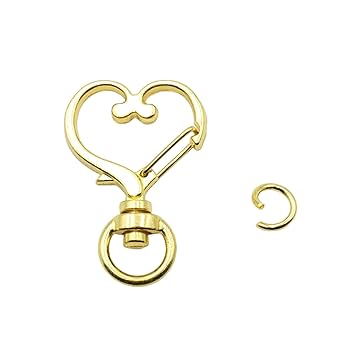 専用　ナスカン 人気　回転式 ハート他ゴールド 240個 丸カン付　キーホルダー 612JTn0ONsL._UF350,350_QL80_.jpg