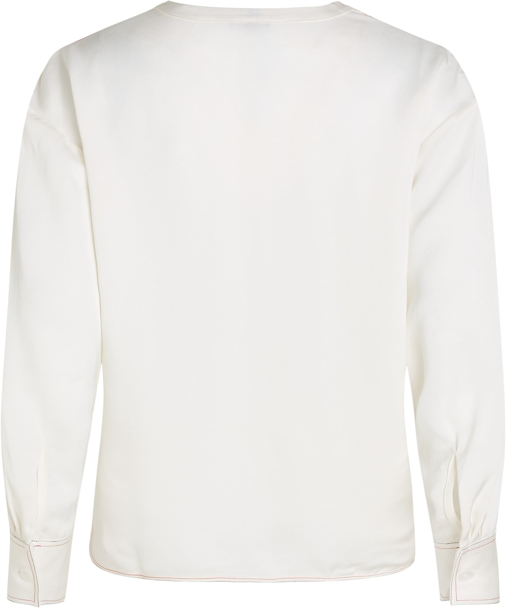 Tommy Hilfiger Blusa Mujer Stitch Blouse Cuello de Pico