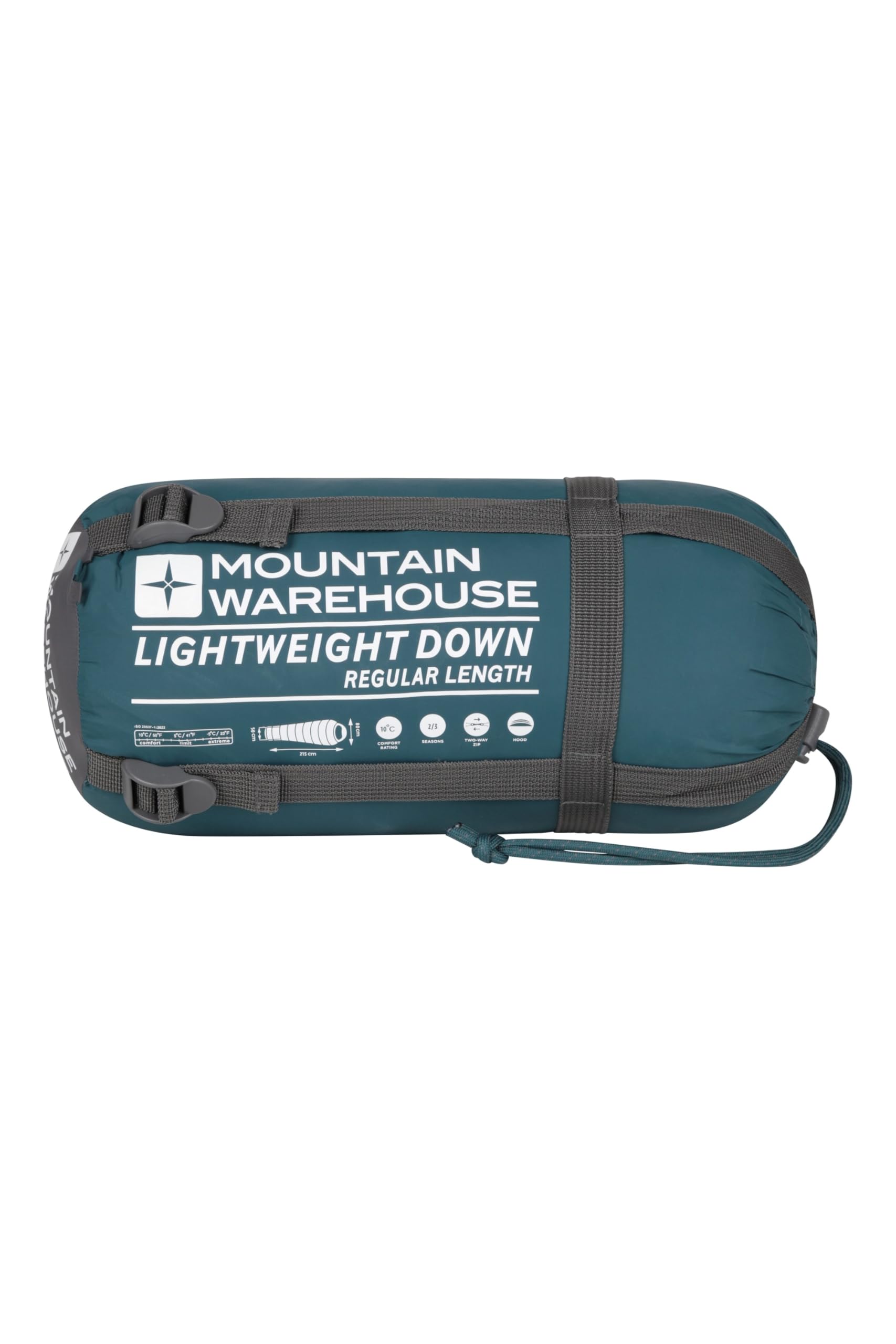 Mountain Warehouse Saco de Dormir de plumón Ligero Extreme - Saco de Dormir Tipo Momia, Capucha, Cremallera bidireccional - para Viajar con Mochila, Viajar