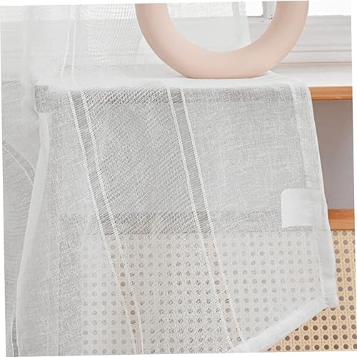 Miniatura 3 de FOMIYES Cortina de cortina semitransparente para ventana, adorno de cenefa para el hogar