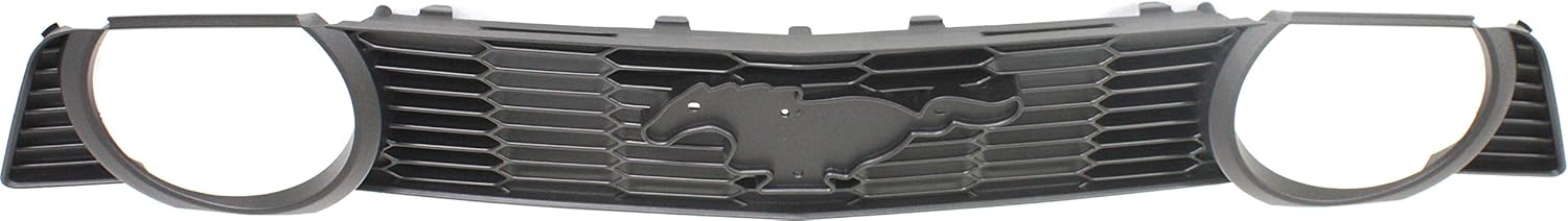 Garage-Pro Grille Assembly Compatible with 2010-2012 Ford Mustang Textured Gray Shell and Insert, GT Model