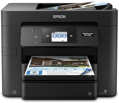 Epson Impresora todo en uno WorkForce Pro WF-4734: 4 en 1 con Wi-Fi: impresión/copia/escaneo/fax