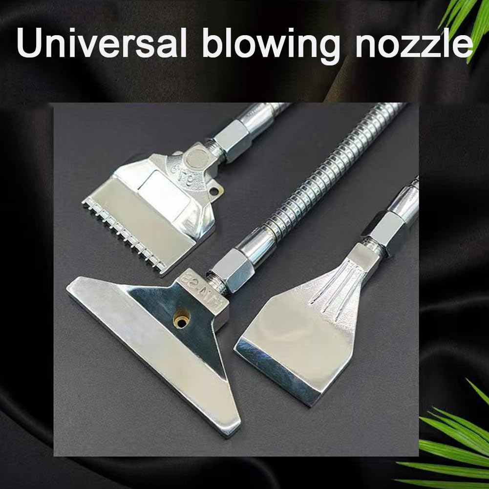 Linea maschile G1/4, tintinnio per ugello del serbatoio in acciaio inossidabile inossidabile 8-16 fori, soffiatore, argento aria compresso 8-hole aluminum alloy material 5 pezzi