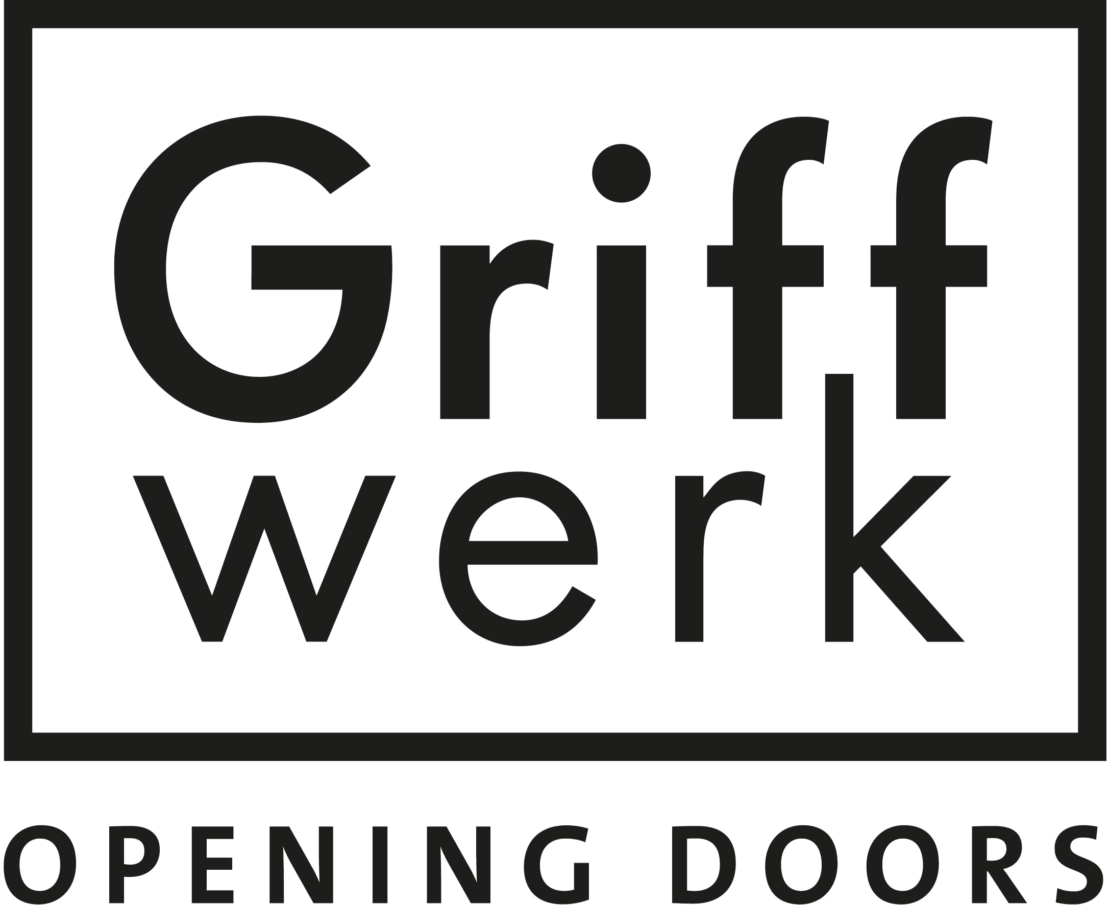 Griffwerk Türgriffgarnitur LUCIA PROF, Schraubtechnik, Graphitschwarz, unverschließbar