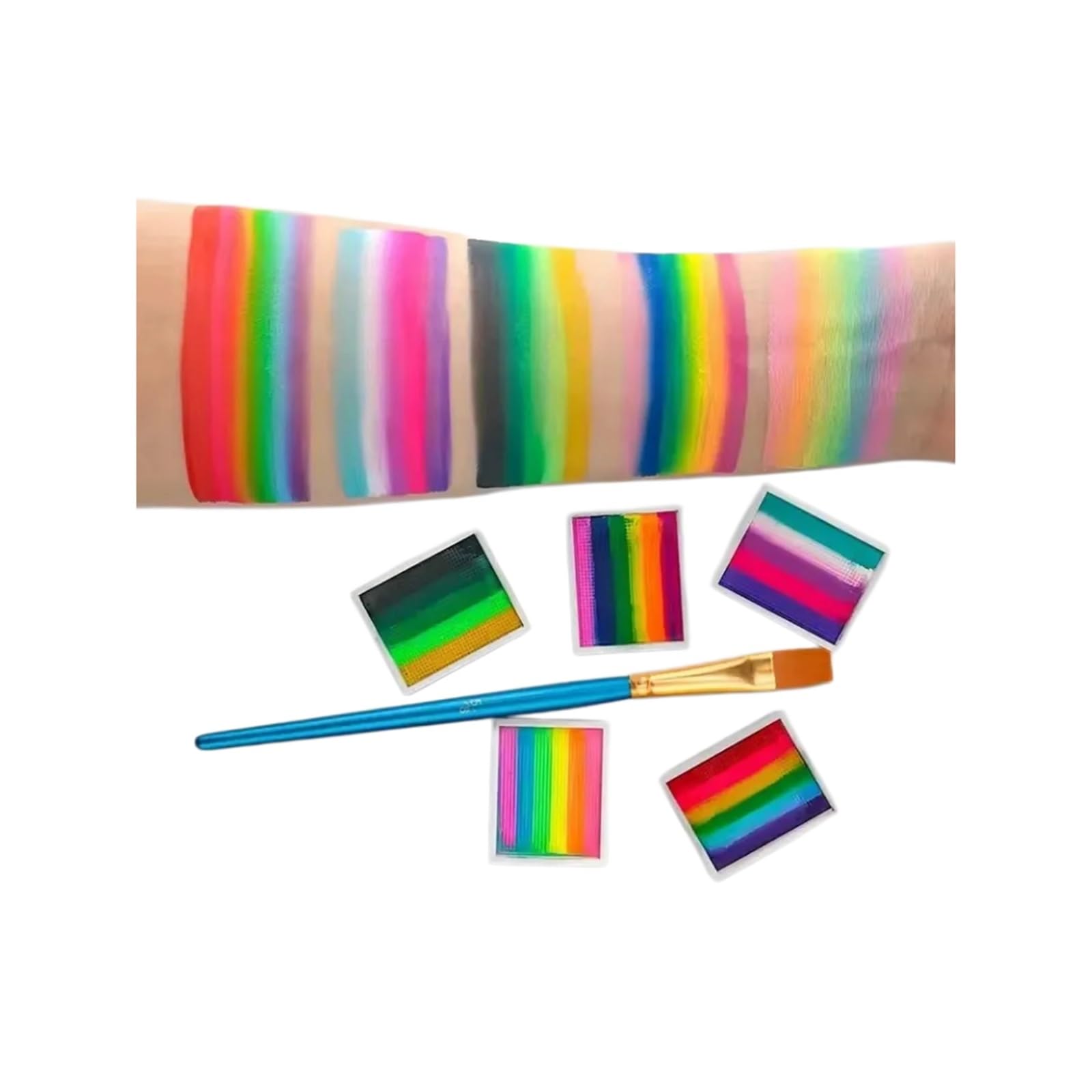 paleta de pintura corporal Set de Pintura Corporal (incluye pinceles) for Navidad y Halloween