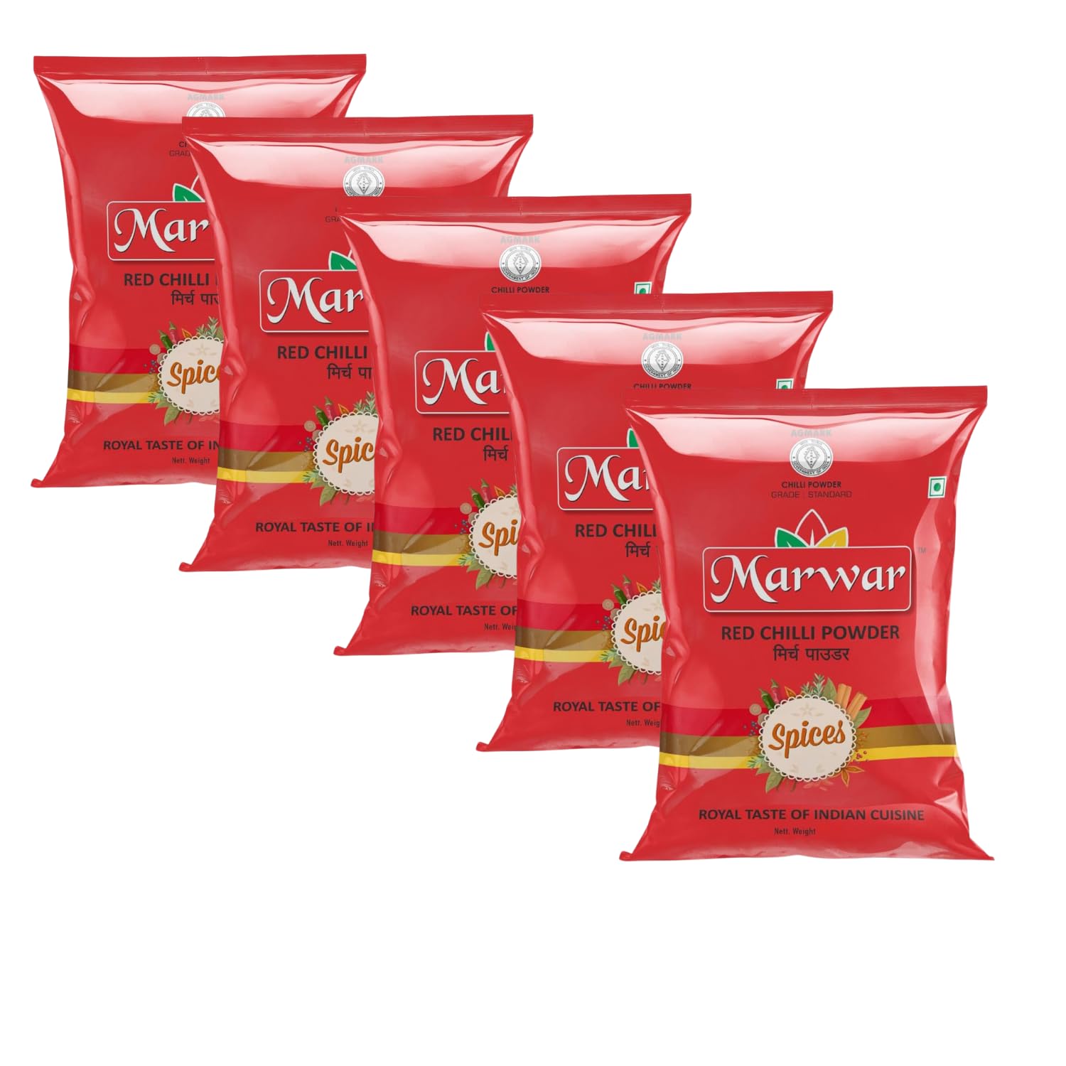 Marwar Red Chili (Lal Mirchi | Red Chilly Powder, (Agmark Grade) 1 Kg X 5 Pack (B082FFV8HZ) Amazon Price History, Amazon Price Tracker