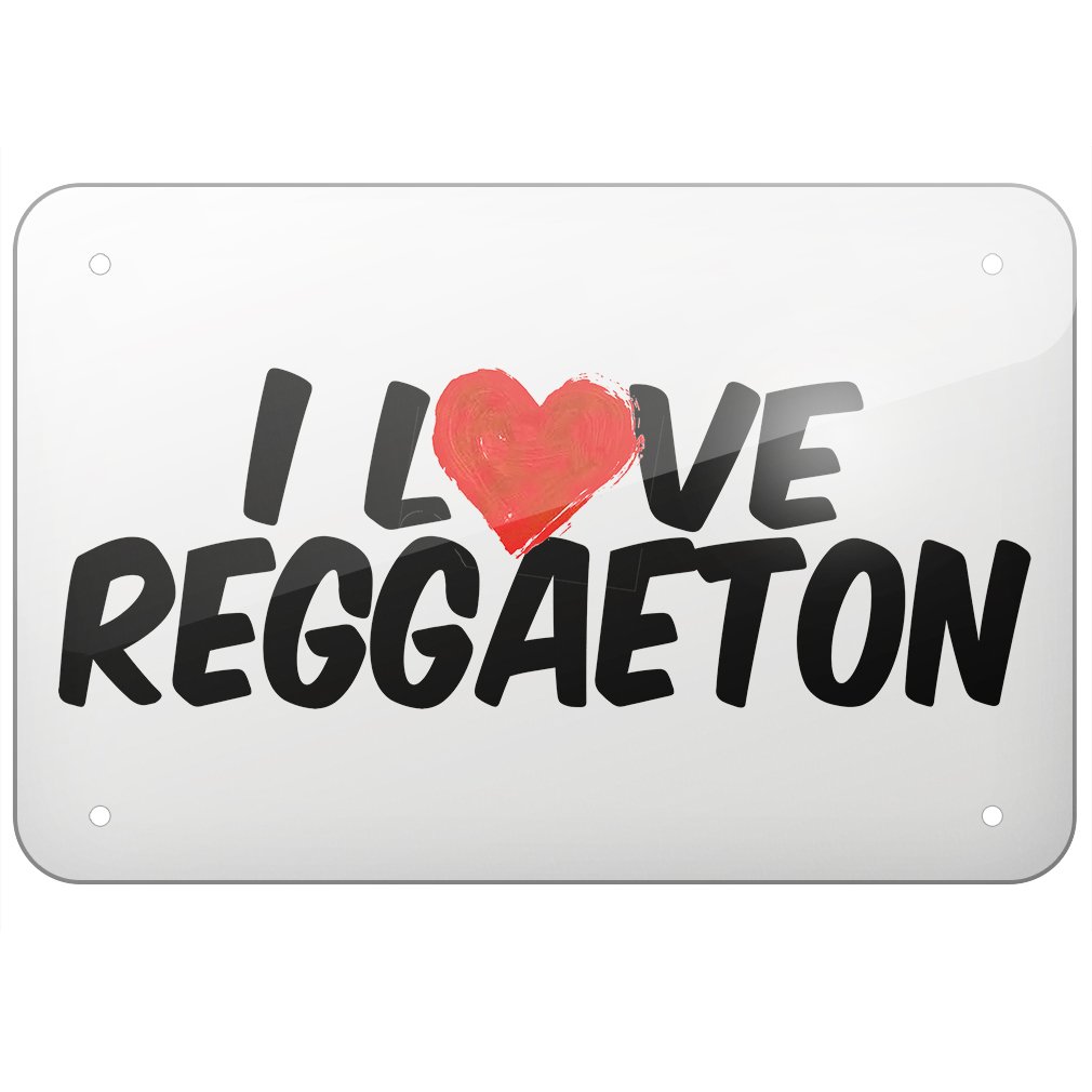 Amazon.com: NEONBLOND Metal Sign I Love Reggaeton, Small 8x12