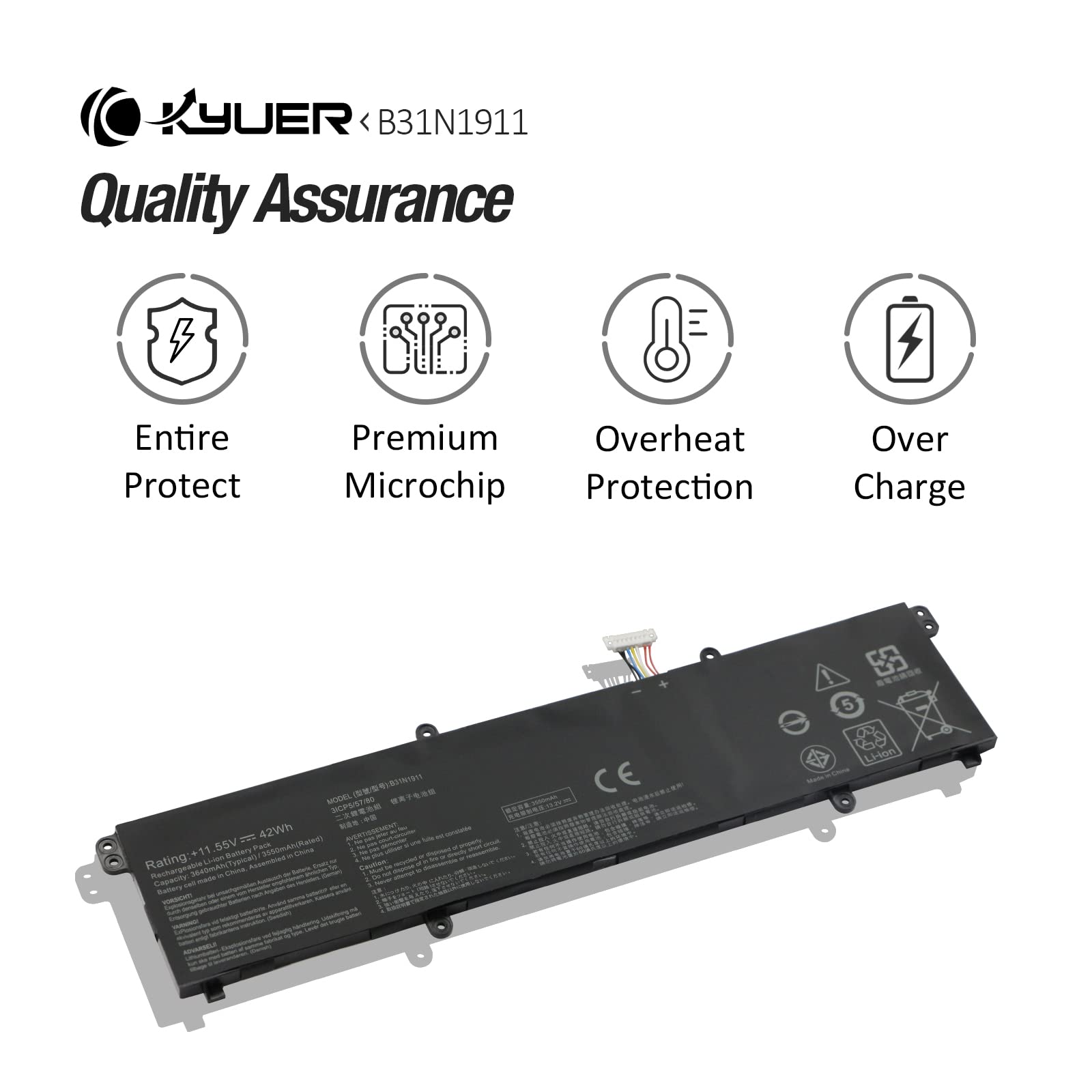 B31N1911 C31N1911 Batterie pour ASUS VivoBook Flip TP420 TM420 TP470 TM420UA TM420IA TP420UA TP420IA TP470E TP470EA TP470EZ K413 K413EA K413EP K413EQ K413FA K413FQ K413JA X413EA X413JA A1402 A1502