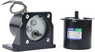High 60W 220V AC Permanent Magnet Motor 80KTYZ CW/CCW Metal Geared Slow Speed Motor 5 To 50RPM (Size : 50rpm no bracket)