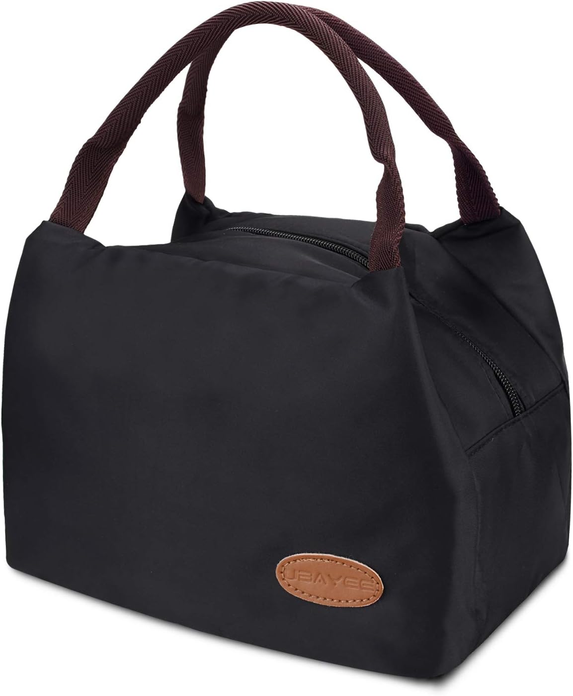 Reusable Insulated Lunch Bag, Portable and Durable Picnic Box Tote for Men, Women and Children - Black