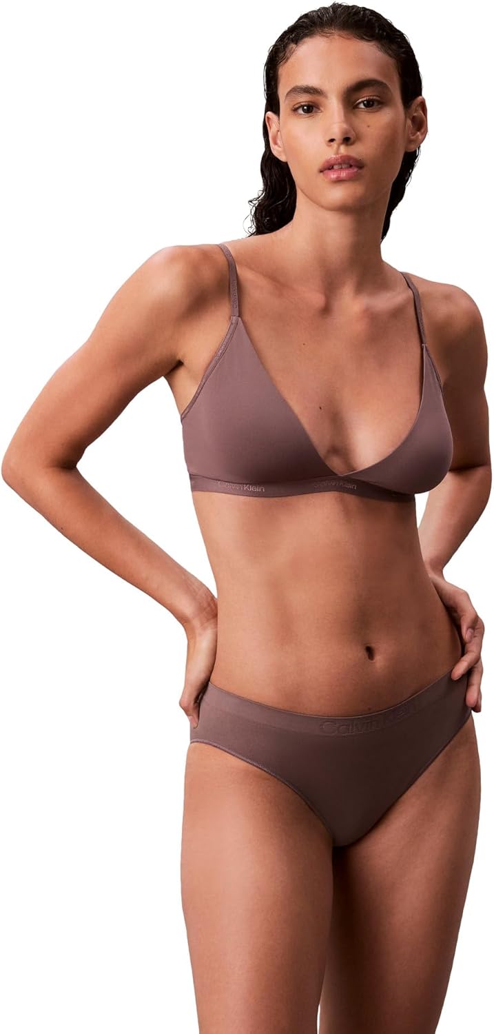 Calvin Klein Women's Form to Body Lightly Lined Triangle Bralette